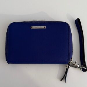 Stella & Dot Royal Blue Wallet with Silver Accents